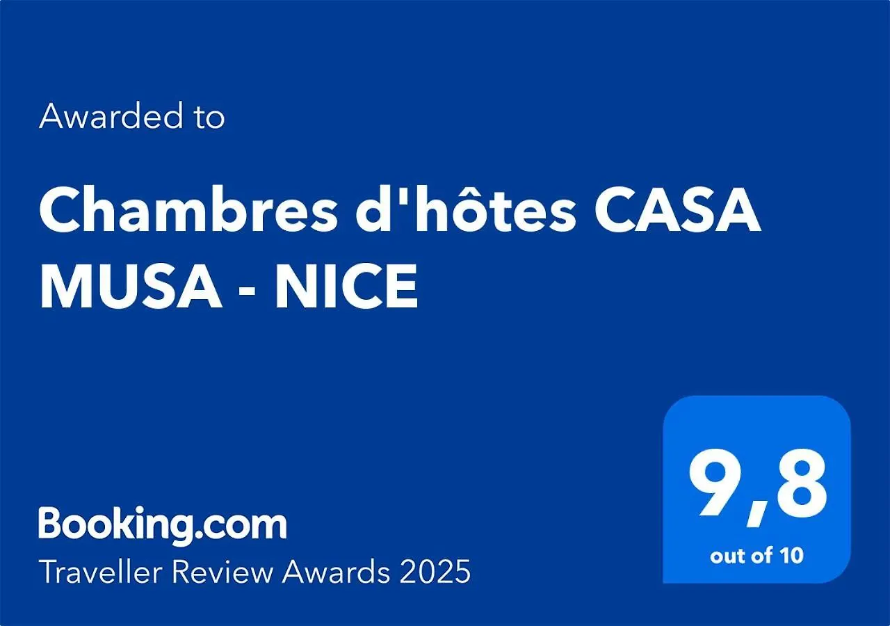 Bed & Breakfast Chambres D'Hotes Casa Musa - Nice